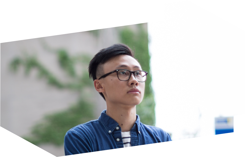 Ryerson student Henry Mai stands outside of the Architectural Science building on Church Street.